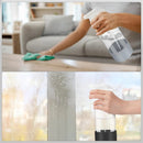 2 Pack Glass Spray Bottles with Silicone Sleeve, 16 oz Empty Refillable Containers with Adjustable Spray Nozzles, Spray Bottles for Hair, Cleaning Solutions and Plants Black&Grey by GreenHaven Gardens