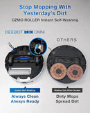 ECOVACS DEEBOT T80 Omni Robot Vacuum and Mop, 18,000Pa Suction, OZMO™ Roller Real-Time Mop Washing, Self-Emptying, Hot Air Drying, AI Navigation, Anti-Tangle Brush, for Pets, Carpets & Hard Floors by CozyNest Decor