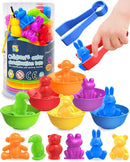 Counting Animals Montessori Toys for 3 4 5 Years Old Boys Girls, Preschool Learning Activities Kindergarten Educational Sensory Toys Gifts for Kids Toddlers Ages 3-5, 4-8 by TinyTreasures Baby Boutique