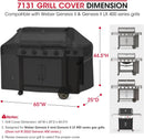 Unicook 65 Inch Grill Cover for Weber Genesis II 400 Series, 4 Burner BBQ Cover for Outdoor Grill, Heavy Duty Waterproof Fade Resistant, Compared to Weber 7131 by GreenHaven Gardens