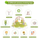 Baby Play Mat Activity Gym for Babies and Toddlers, Four-Leaf Clover Baby Play Gyms & Playmats for Babies by TinyTreasures Baby Boutique