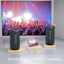 Ortizan Portable Bluetooth Speakers, IPX7 Waterproof Wireless Speaker with 24W Loud Stereo Sound, Outdoor Speaker with Bluetooth 5.3, Deep Bass, RGB Lights, Dual Pairing, 30H Playtime for Home, Party by TinyTreasures Baby Boutique