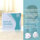 PRObebi Outlet Covers Baby Proofing 52 Pack, Plug Covers for Electrical Outlets, Outlet Plugs Baby Proof for Kids House (White) by TinyTreasures Baby Boutique