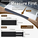 Utoplike Bamboo Dresser Drawer Dividers, 4'' High Adjustable Drawer Organizers for Clothing, Spring Loaded, Works in Kitchen, Bathroom, Bedroom, Drawer, Desk, 4 PCS, Black by CozyNest Decor