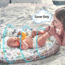 Baby Lounger Cover for Newborns, 100% Cotton Soft Portable Baby Nest Lounger Cover, Breathable Infant Lounger Replacement Cover, Lounger Pillow Cover Fit for Snuggle Me, Cover Only(Animal Pattern) by TinyTreasures Baby Boutique