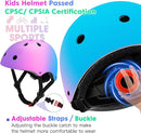 Color Gradient Adjustable Kids Bike Helmet Toddler Skateboard Helmets Boys Girls Child Ventilation Helmet for Multi-Sports Skating Cycling Scooter Balance by TinyTreasures Baby Boutique