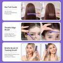 Curl Defining Brush, Curly Hair Brush, Slick Back Hair Brush, For Combing and Shaping Curls in All Hairstyles to Reduce Pulling (Purple) by TinyTreasures Baby Boutique