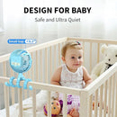 AMACOOL Battery Operated Stroller Fan Flexible Tripod Clip On Fan with 3 Speeds and Rotatable Handheld Personal Fans for Car Seat Crib Bike Treadmill (Blue) by TinyTreasures Baby Boutique