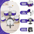 Kids Jazz Drum Set Rock Kit Toys for 3-7 Year Olds - 5 Piece Toddler Band Musical Instrument Educational Percussion Birthday Playset by TinyTreasures Baby Boutique