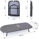 Tabletop Ironing Board with Iron Rest, Metal Mesh Panel Mini Ironing Board with Heat Resistant Cover, Portable Small Iron Board Foldable for Dorms, Apartment and Travel, 32" x12'', Black by CozyNest Decor