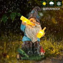 DKJOCKY Funny Garden Gnomes Outdoor, Solar Gnomes with Led Lights Decor for Outside, Gardening Gifts Garden Oranments Outdoor Birthday Gifts for Women Mom Grandma by GreenHaven Gardens