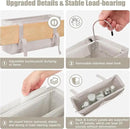 Bedside Caddy Organizer with Fixed Straps, Bunk Bed Caddy ideal for Home, Bunk Bed, Dorm, Hospital, Crib, Versatile Bedside Storage Solution (Beige) by CozyNest Decor