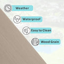 HDPE Raised Garden Bed 47.24 * 24.4 * 9.65 in,Vegetable Planter Bed Outdoor,Elevated Horticulture Planter Bed,Waterproof,Rot-Resistant and Non-Cracking Above Ground Garden Bed(Light Brown) by GreenHaven Gardens