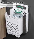 Plastic Foldable Laundry Basket with Handle, 42L Wall Mounted Laundry Hamper Freestanding Dirty Clothes Hamper, Collapsible Laundry Baskets Pop Up Hamper Storage Container for Snacks Dolls by CozyNest Decor