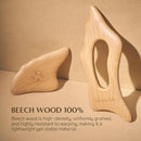 Face Sculptor - Beech Wood Massage Tool, Portable & Lightweight Scraping Tools, Wood Gua Sha, Relieve Tensed Muscle, Lymphatic Massage to Help Face & Body Circulation by CozyNest Decor