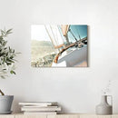 ARTISTIC PATH Sailboat Picture Seascape Wall Art: Nautical Artwork Print on Canvas Painting for Bedrooms (16" W x 11" H,Multi-Sized) by CozyNest Decor