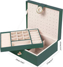 Womens Earring Jewelry Box for Girls Jewelry Earring Organizer Box Earring Holder Organizer for Girls Jewelry Organizer Earring Boxes for Women Girls Stud Earring Organizer Jewelry Box Green by TinyTreasures Baby Boutique