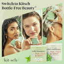 Kitsch Tea Tree Shampoo and Conditioner Set – Anti Dandruff Shampoo Bar & Conditioner Bar - Hair Care for All Hair Types - Free of Paraben, Sulfate & Silicone - Made in USA - 2 pcs by TinyTreasures Baby Boutique