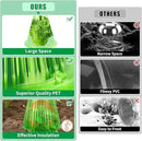 UQM 30 Pack Garden Cloches for Plants, Reusable Bell Plant Protector with Rotary Vent Cover, Garden Protection from Animals Snails Birds Chickens Insect, 9.18" H X 7.56" D (Green) by GreenHaven Gardens