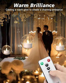 Tea Light Remote Control Candle,Flickering Flameless LED Candle,Long Lasting 400+Hours,Battery Operated with Timer for Home Decoration Seasonal &Festival Celebration WarmWhite (12pcs) by GreenHaven Gardens