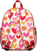 Toddler Backpack for Girls 3-8: Preschool Kindergarten Backpack - Cute Kids Backpacks for Girls-Rainbow Heart by TinyTreasures Baby Boutique