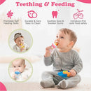WAJIAYON Easter Bunny Baby Fruit Feeder/Food Feeder Pacifier - Infant Teething Feeders | Silicone Teether Feeder Baby | Food Pacifier for Babies Easter Gifts for Boys and Girls - Rabbit by TinyTreasures Baby Boutique