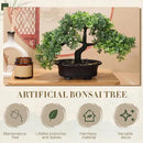 Jexine 4 Pack Artificial Bonsai Tree, Indoor Small Fake Plants in Pots for Home Table Office Desk Bathroom Shelf Bookshelf Bedroom Living Room Farmhouse Decorations by GreenHaven Gardens
