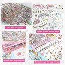 Sticker Therapy 3D Scene – 6 Sets Large Size DIY 3D Sticker Scenes with Tweezer for Adults Kids Relief Stress Pass The Time, Cute Miniature House Room Material Collection Book 02 by TinyTreasures Baby Boutique
