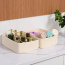 Large Shallow Organizing Baskets 15x11x5.1 Inches - Rope Woven Storage Bins for Bathroom, Shelves, Cube Closet, Beige 2 Packs by CozyNest Decor