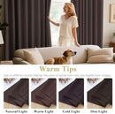 H.VERSAILTEX Three Pass Microfiber Blackout Thermal Insulated Grommet Panels Window Curtains/Drapes (Set of 2, Chocolate Brown, 52 x 96 Inch) by CozyNest Decor