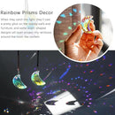 HDCRYSTALGIFTS 2pcs 50mm Crystal Prisms Sun Catchers,Half Moon Drop Hanging Suncatchers for Windows, Rainbow Maker Crystals Decoration by GreenHaven Gardens