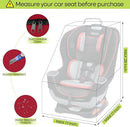 Padded Car Seat Travel Bag for Airplane, Heavy Duty Backpack for Air Travel, Water-Resistant Carrier with Shoulder Strap, Fits Most Car Seats (Red) by TinyTreasures Baby Boutique