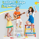 Karaoke Machine for Kids, Toys for 3-12 Years Old Girls Gifts, Kids Karaoke Microphone Machine Toy, Best Fun Christmas Birthday Gifts for 5 6 7 8 9 10 11 Years Teens Girl Boys Blue 2 Mic by TinyTreasures Baby Boutique