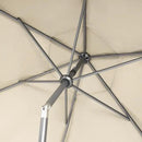 CROWN SHADES 9 Ft Patio Umbrella - Polyester Outdoor Umbrella with 30° Push Button Tilt, Patented Edge Connection Windproof Design for Patio, Pool, Garden & Table, UV Resistent by GreenHaven Gardens