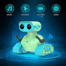 ALLCELE Robot Toys, Rechargeable RC Robots for Kids Boys, Remote Control Toy with Music and LED Eyes, Ideal Gift for Children-Green Blue by TinyTreasures Baby Boutique