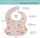 Loulou Lollipop Soft, Waterproof Silicone Feeding Bib for Babies and Toddlers by TinyTreasures Baby Boutique