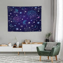 HZOHNAGO Boho Sun Moon Tapestry Purple Blue Sun Stars Galaxy Pattern Printed Wall Tapestry Wall Hanging for Bedroom Living Room Dorm 40" W x 30" H by CozyNest Decor