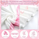 Trendy Pink Bow Coquette Baby Milestone Blanket Coquette Flannel Blanket Newborn Infant Swaddle Growth Baby Frame for Boys Girls Nursery (Bow, Pink) by TinyTreasures Baby Boutique