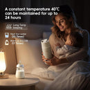 Portable Bottle Warmer for Travel, Detachable Baby Bottle Warmer Portable for Breastmilk Formula, Fast Heating & Long time Temp Keep, Rechargeable, Healthy for Baby on Journey, Car, Airplane by TinyTreasures Baby Boutique