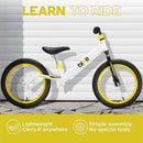 Balance Bike: for Big Kids Aged 4, 5, 6, 7, 8 and 9 Years Old - No Pedal Sport Training Bicycle | 16inch Wheel by TinyTreasures Baby Boutique