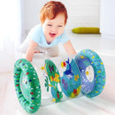 The Peanutshell Inflatable Tummy Time Roller - Crawling Toys for Babies, Soft & Supportive Baby Tummy Time Roller, Water-Friendly Crawling Toys for 6-12 Months - Land and Sea by TinyTreasures Baby Boutique
