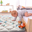 Premium Foam Baby Play Mat 50x50 Playpen Mat Thicker Cushioned Crawling Mat Waterproof Baby Floor Play Mat Non-Slip Activity Mat for Baby and Toddlers Infants Play & Tummy Time(50x50, Car) by TinyTreasures Baby Boutique