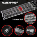 TW SHINE White Christmas Meteor Shower Lights Outdoor, 288LED 12" 8 Tubes Waterproof Christmas Lights Outdoor Plug in, Snow Falling Rain Icicle Xmas Lights Decorations, White by GreenHaven Gardens