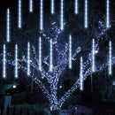 TW SHINE Christmas Meteor Shower Lights Outdoor, 864 LED 12" 24 Tubes Waterproof Christmas Lights Outdoor Plug in, Snow Falling Rain Icicle Xmas Lights Decorations, White by GreenHaven Gardens