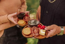 PICNIC TIME Toscana Heart-Shaped Wine Appetizer Trays by CozyNest Decor