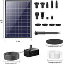 Biling 7.5W Solar Water Pump Outdoor, Solar Pond Pump Solar Fountain with DIY 5ft Tubing for Small Ponds, Garden Pool and Bird Bath