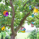 hapray 2 Pack Bird House Kit, DIY Birdhouse Kits, Wooden Crafts Arts for Children to Build and Paint (Includes Paints & Brushes) for Kids Girls Boys Toddlers Gifts Christmas by TinyTreasures Baby Boutique