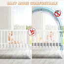 Crib Tent to Keep Baby from Climbing Out - Crib Net to Keep Baby in - Pop Up Breathable Cribs Cover - Canopy with Upgrade Strong Mesh and Durable Zipper (Grey, Lager) by TinyTreasures Baby Boutique