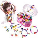 BIRANCO. Pop Beads, Jewelry Making Kit - Arts and Crafts for Girls 3-7 Years Old, Snap Beads Toys - Necklace, Bracelet, Ring Creative DIY Set - 520 pcs by TinyTreasures Baby Boutique