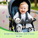 Black and White High Contrast Baby Toys - Sensory Infant Hanging Carseat & Stroller Toy for Newborns 0-6,6-12Months Perfect Easter Birthday & Baby Shower for Babies Boys Girls by TinyTreasures Baby Boutique